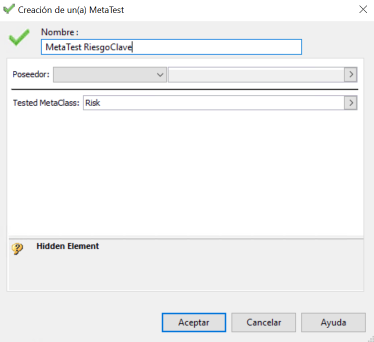 MetaTest que afecta el comportamiento de una MetaPropertyPage