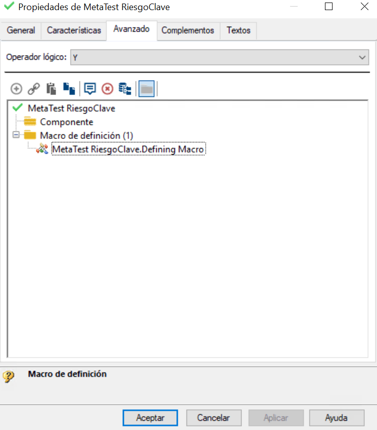 MetaTest que afecta el comportamiento de una MetaPropertyPage