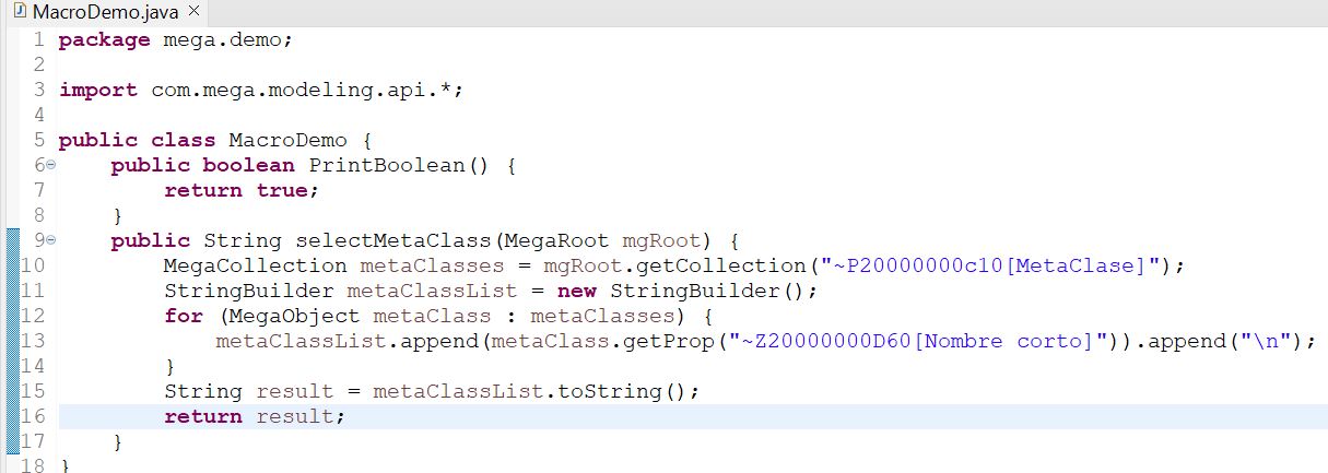 Cómo crear una Macro para Hopex utilizando Java
