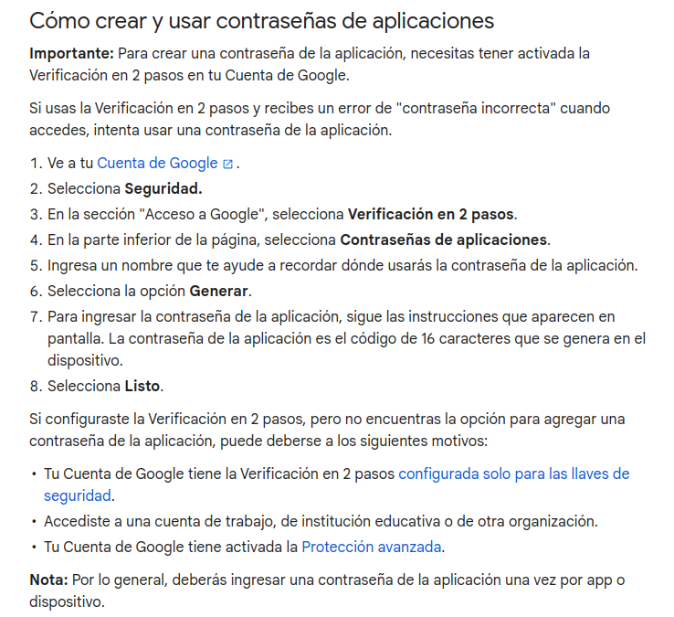 contraseñas de app