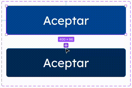 Nodos de conexión para crear enlaces de prototipo entre variantes en Figma