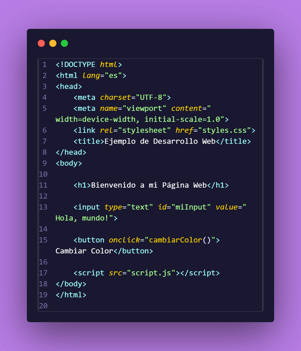 HTML EJEMPLO