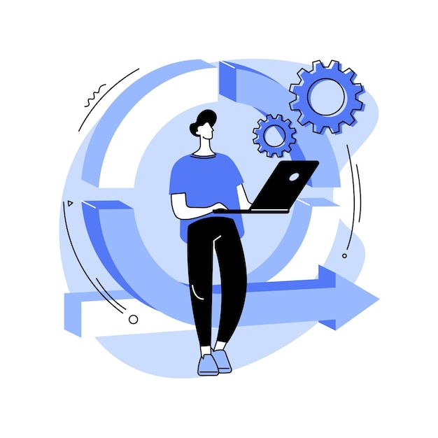 ilustracion vector concepto abstracto gestion proyectos agil 107173 25136