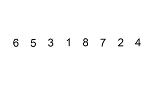 Insertion sort example 300px