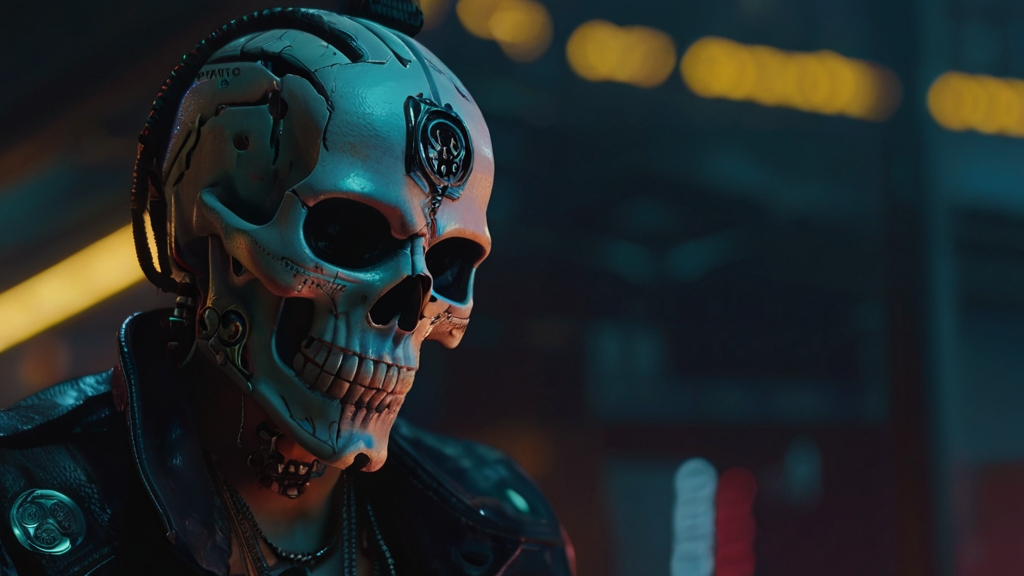 Default pirata calavera cyberpunk 1