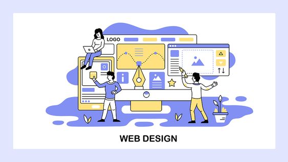 Imagen de diseño de una página web empresarial